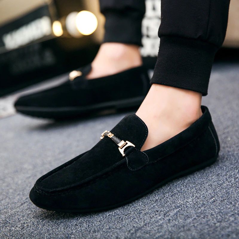 Atom Heren Loafers Dress Schoenen - Zwart