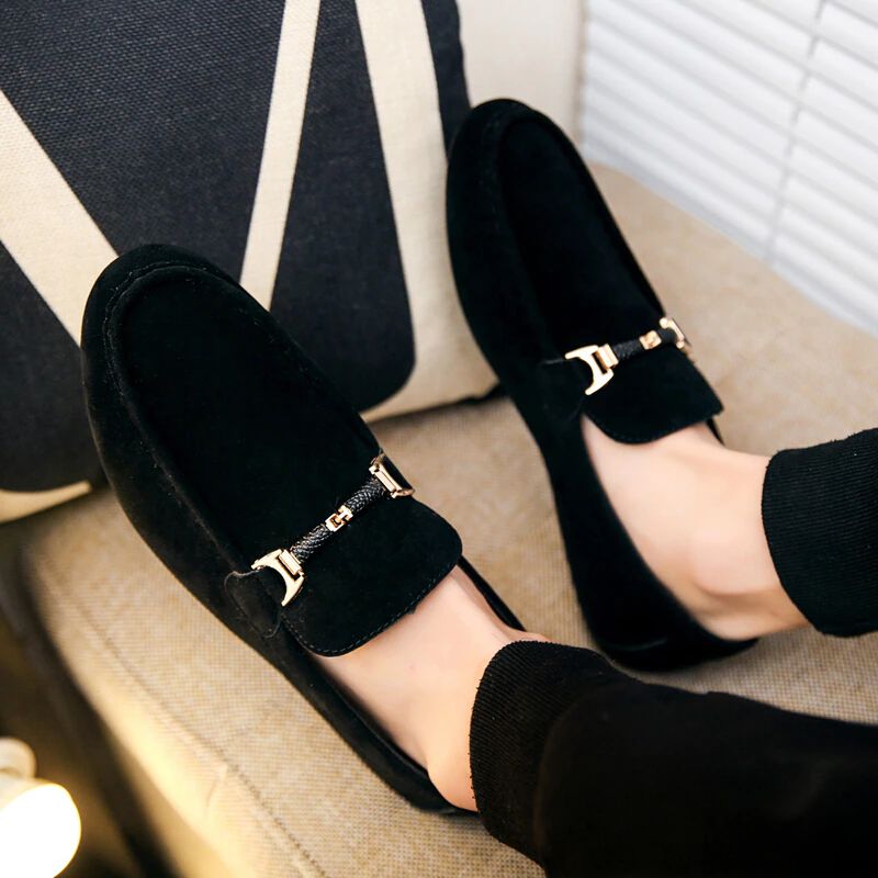Atom Heren Loafers Dress Schoenen - Zwart