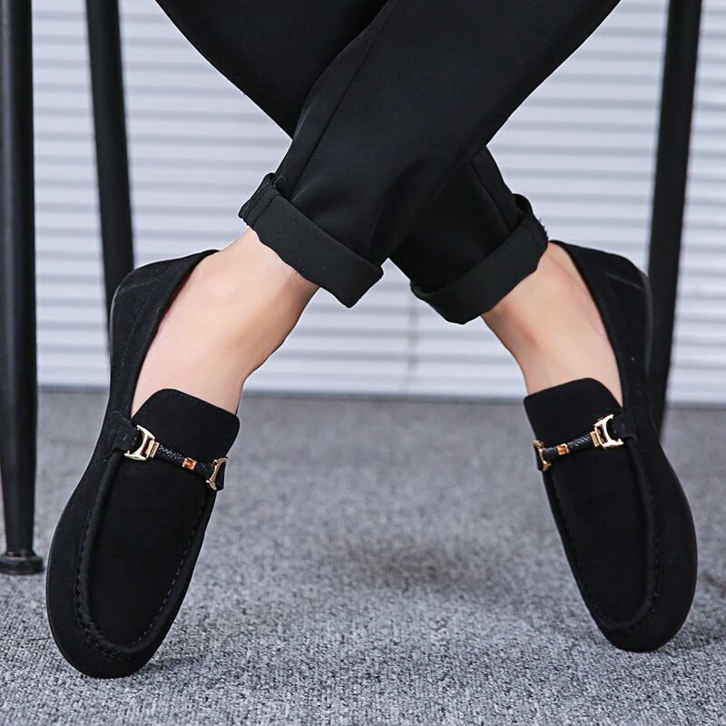 Atom Heren Loafers Dress Schoenen - Zwart