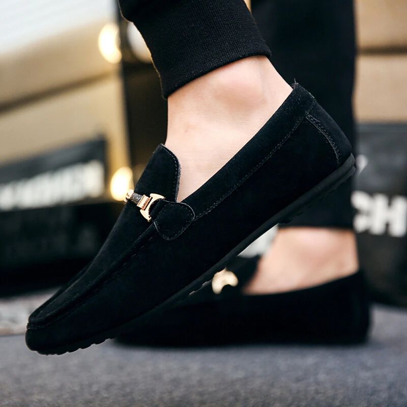 Atom Heren Loafers Dress Schoenen - Zwart