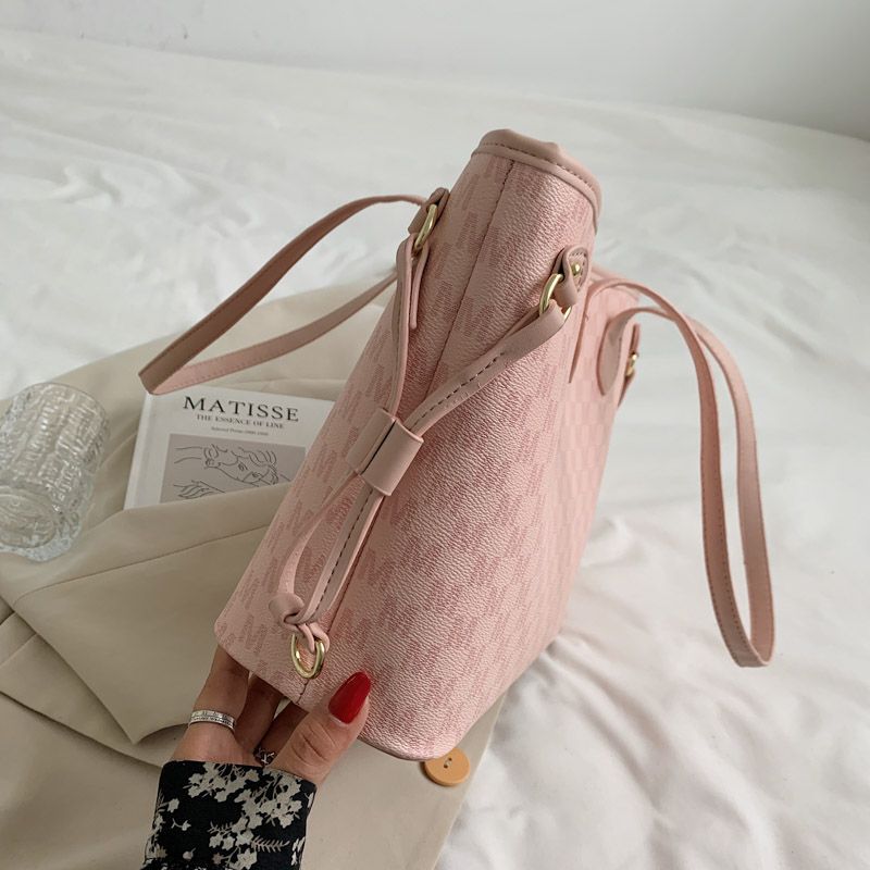 Audrey Dames Designer Hoge Capaciteit Grote Schouder Handtas - Beige