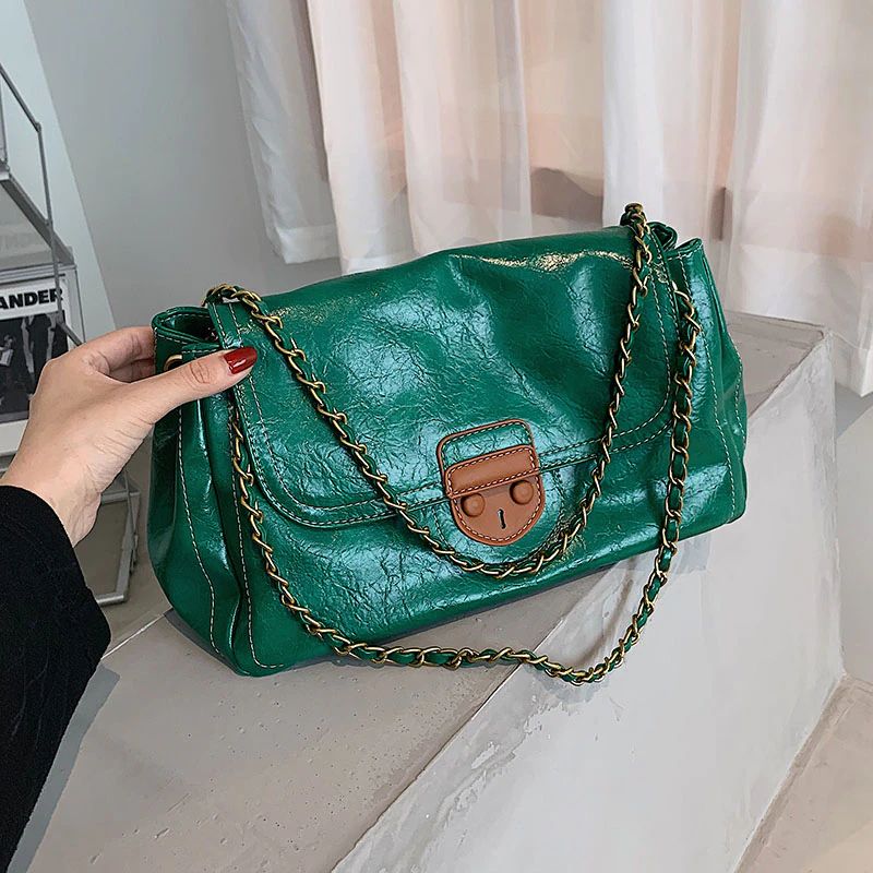 Audri Dames Trendy Schouder Handtas - Groen