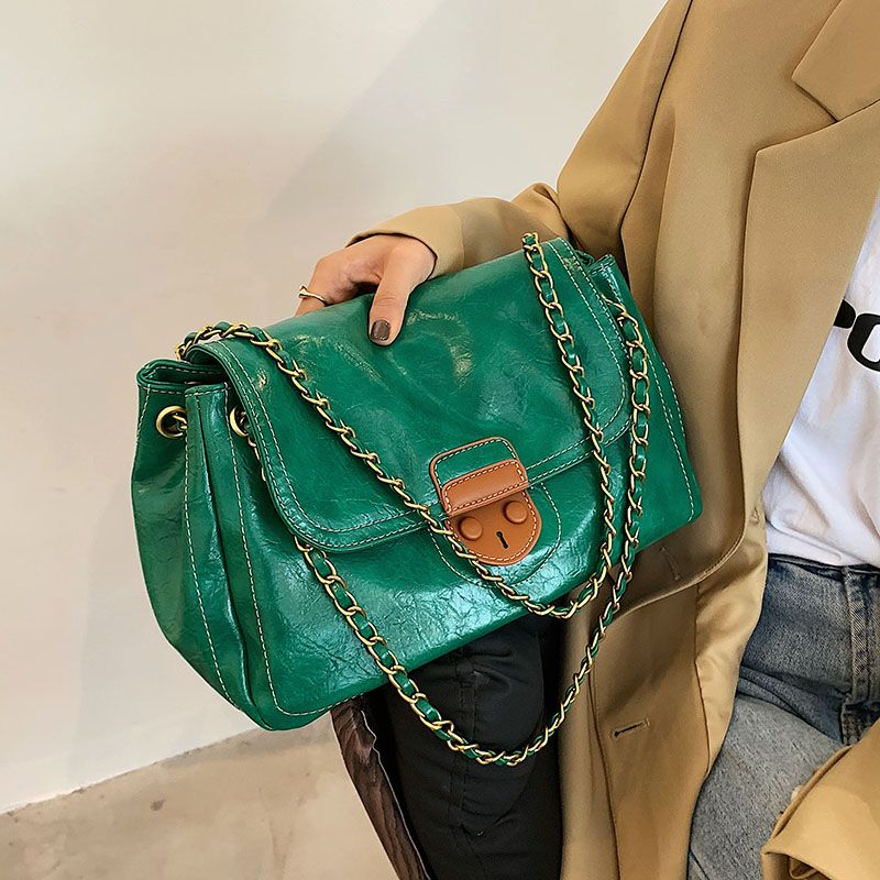 Audri Dames Trendy Schouder Handtas - Groen
