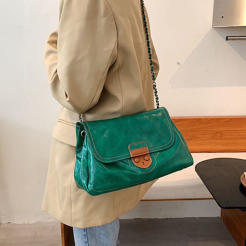Audri Dames Trendy Schouder Handtas - Groen