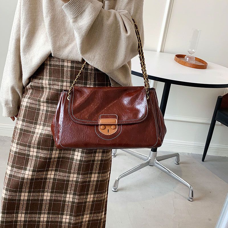 Audri Dames Trendy Schouder Handtas - Groen