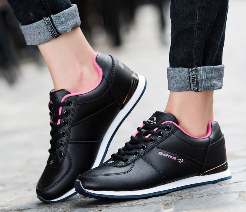 Audry Dames Atletische Sneaker Met Comfortabele Veters - Wit