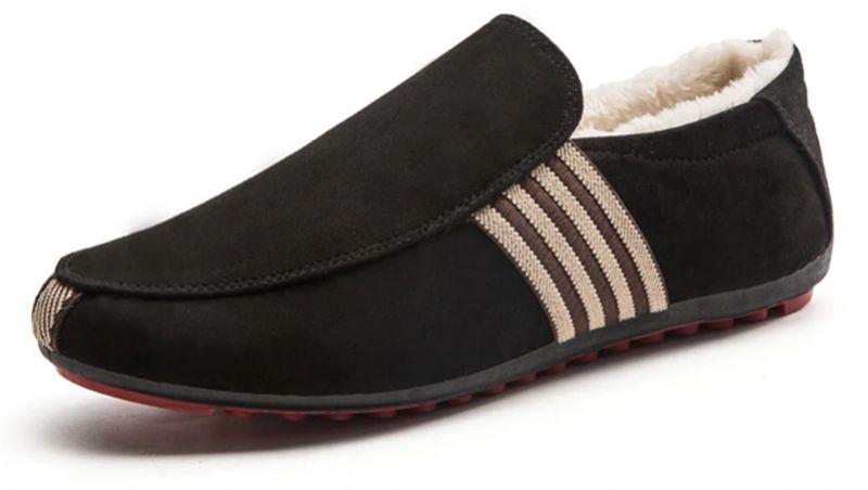 August Heren Loafers Casual Schoenen - Zwart Bont