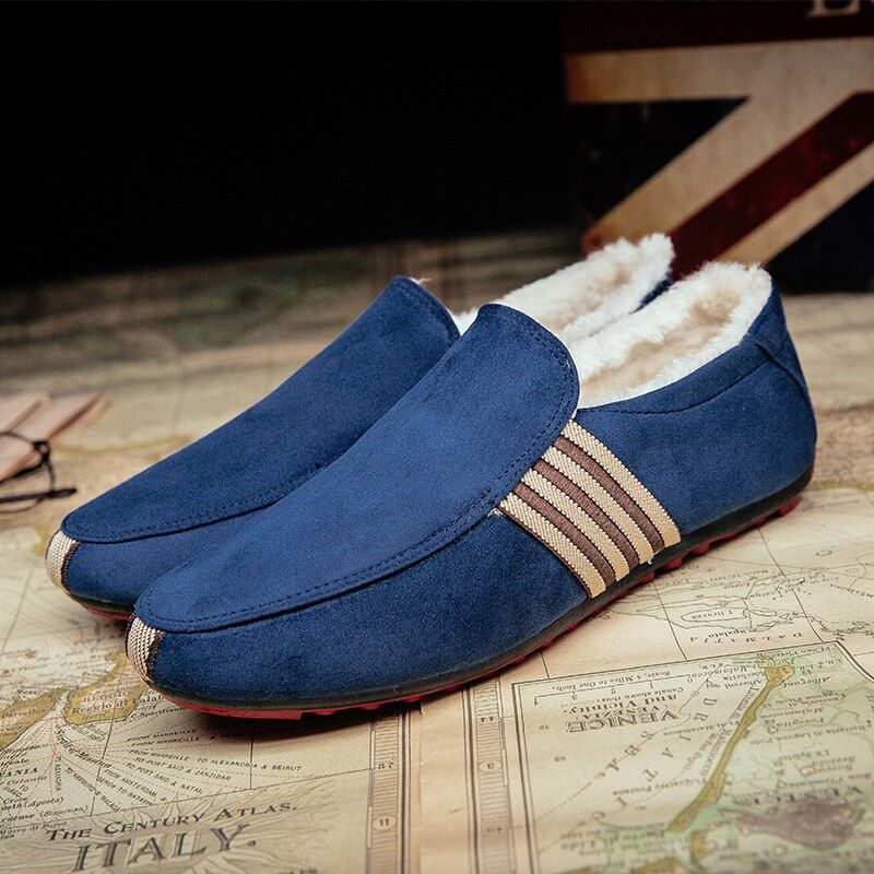 August Heren Loafers Casual Schoenen - Zwart Bont