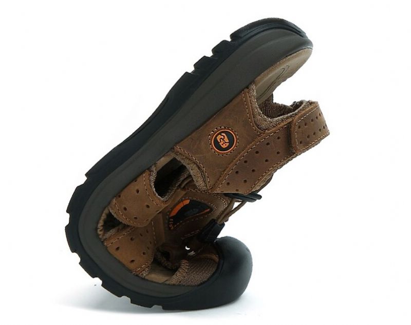 Auron Heren Zomer Sandalen - Kaki