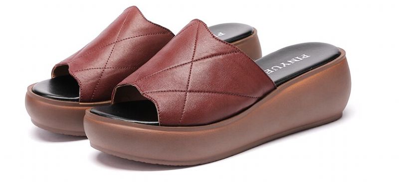 Aurora Dames Platform Slipper - Zwart