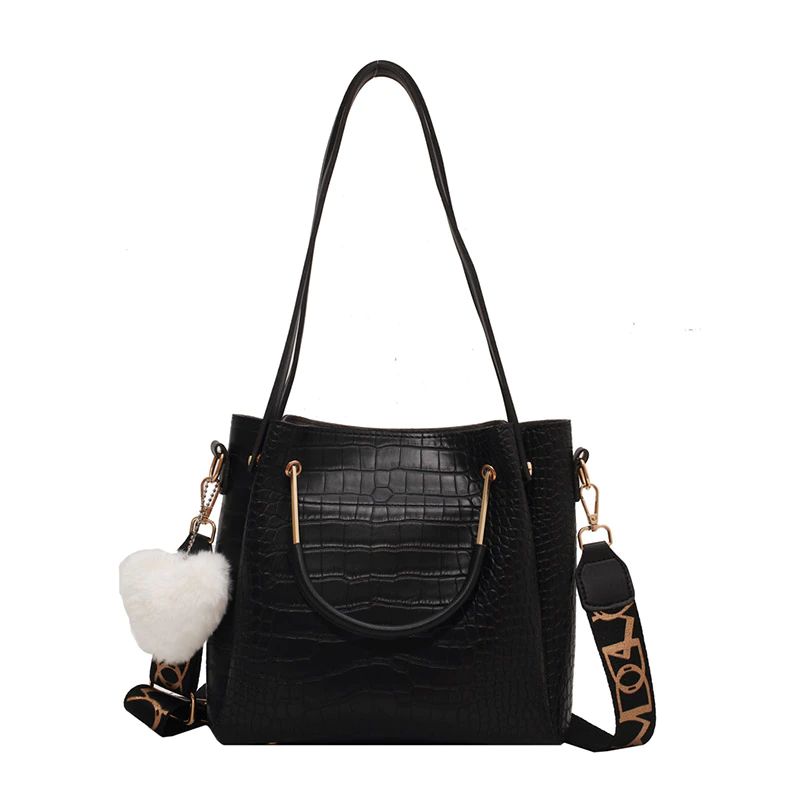 Axcel Vrouwen Leren Luxe Handtas - Zwart