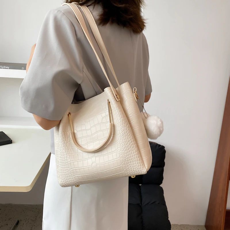 Axcel Vrouwen Leren Luxe Handtas - Zwart