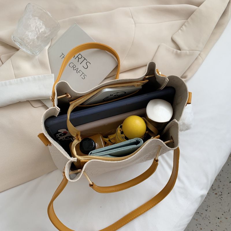 Axcel Vrouwen Leren Luxe Handtas - Zwart