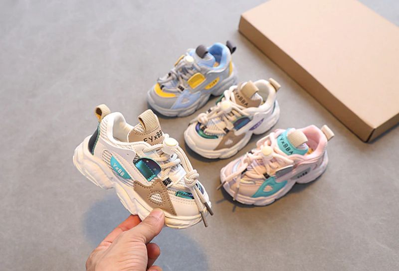 Ayala Unisex Kids Casual Sneakers - Beige