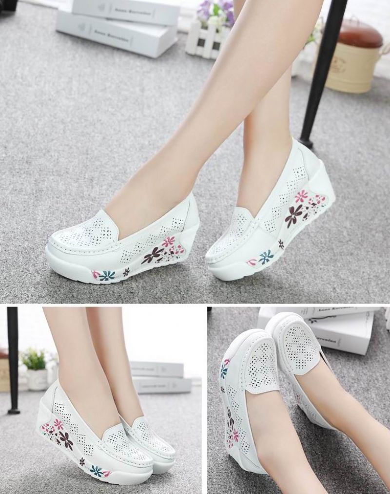 Aylin Dames Platform - Wit
