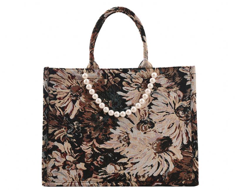 Azalea Dames Luxe Designer Grote Tote Hadbag - Groot Bruin
