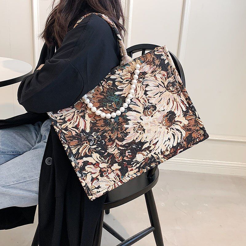 Azalea Dames Luxe Designer Grote Tote Hadbag - Groot Bruin