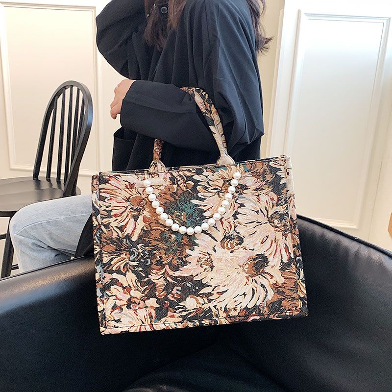 Azalea Dames Luxe Designer Grote Tote Hadbag - Groot Bruin