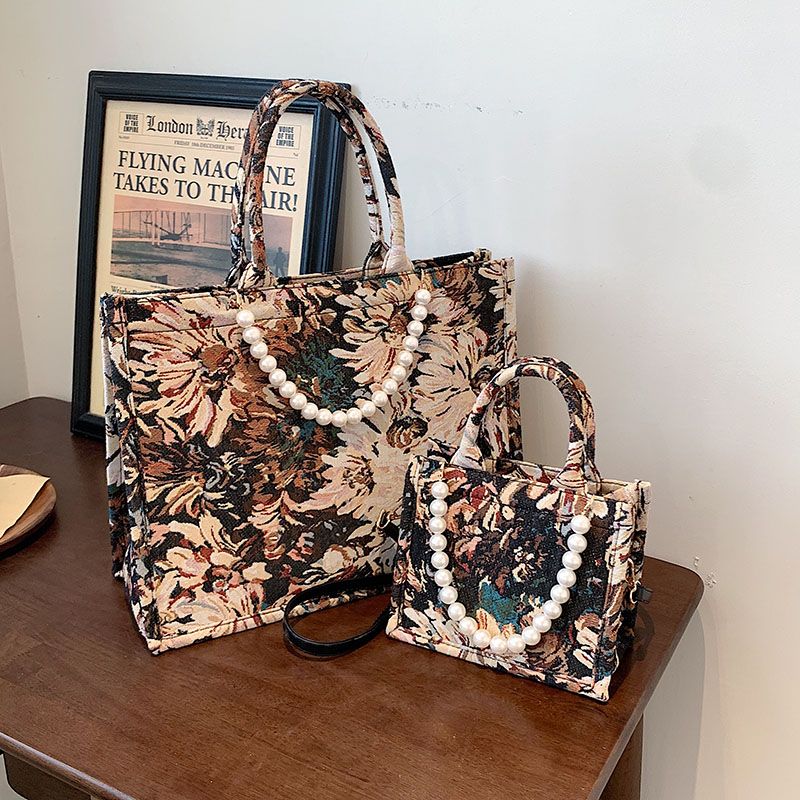 Azalea Dames Luxe Designer Grote Tote Hadbag - Groot Bruin