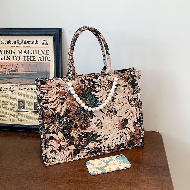 Azalea Dames Luxe Designer Grote Tote Hadbag - Groot Bruin