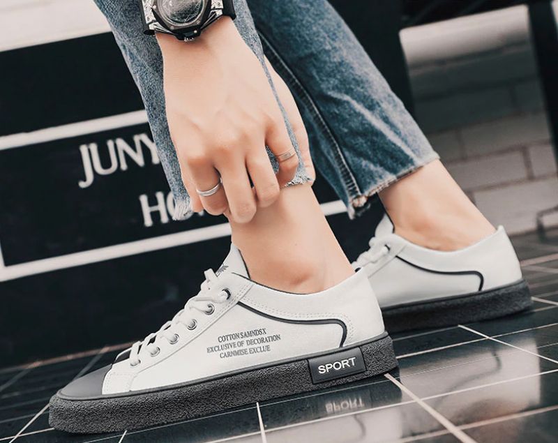 Azis Heren Classic Sneakers - Wit