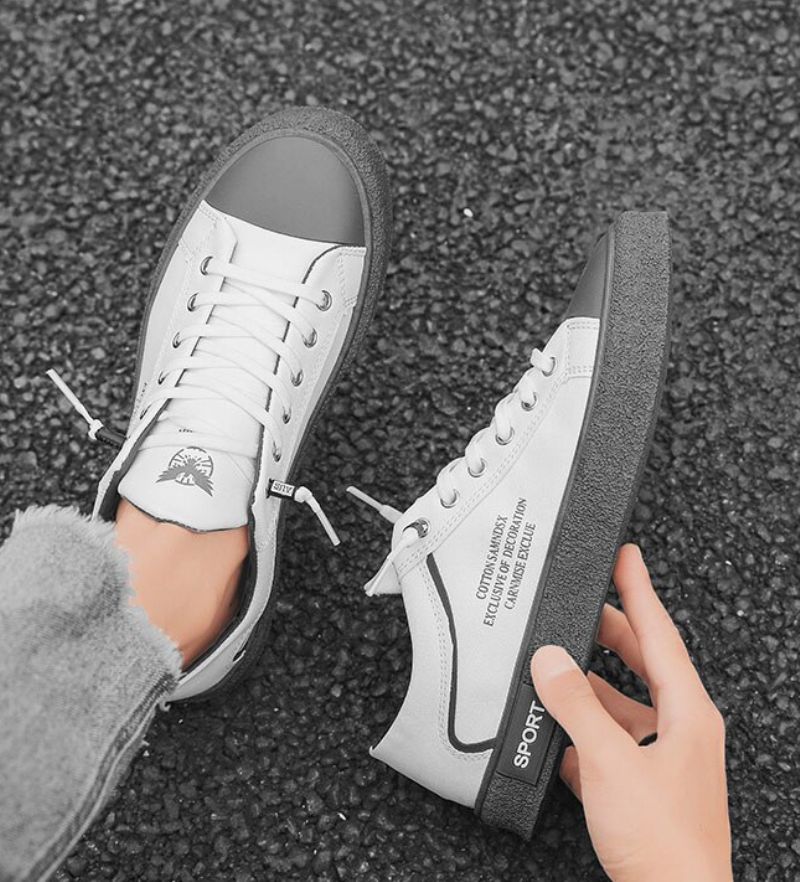 Azis Heren Classic Sneakers - Wit