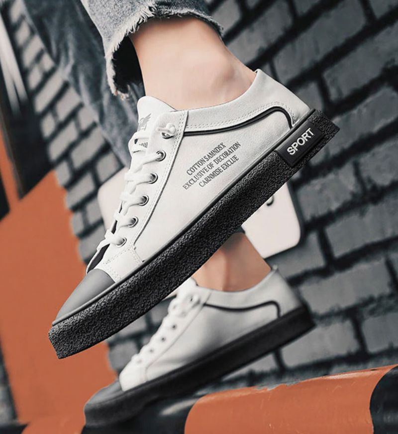 Azis Heren Classic Sneakers - Wit