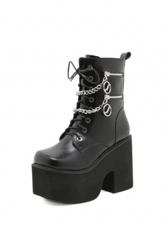 Azumi Dames Platform Halfhoge Laarzen