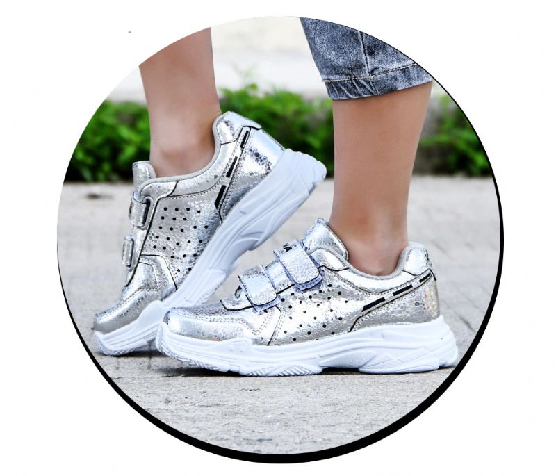 Babidi Jongensmode Sneakers - Zilver