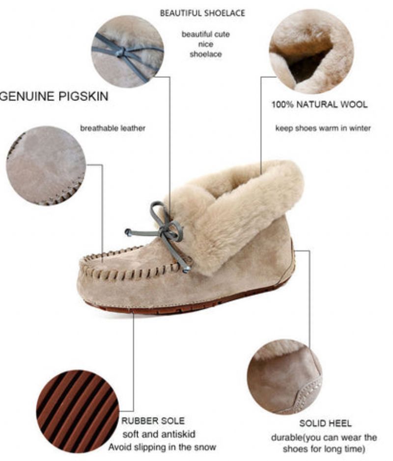 Bachi Dames Winter Enkellaarzen - Khaki