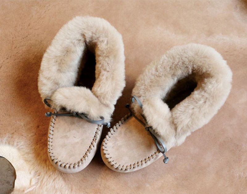 Bachi Dames Winter Enkellaarzen - Khaki
