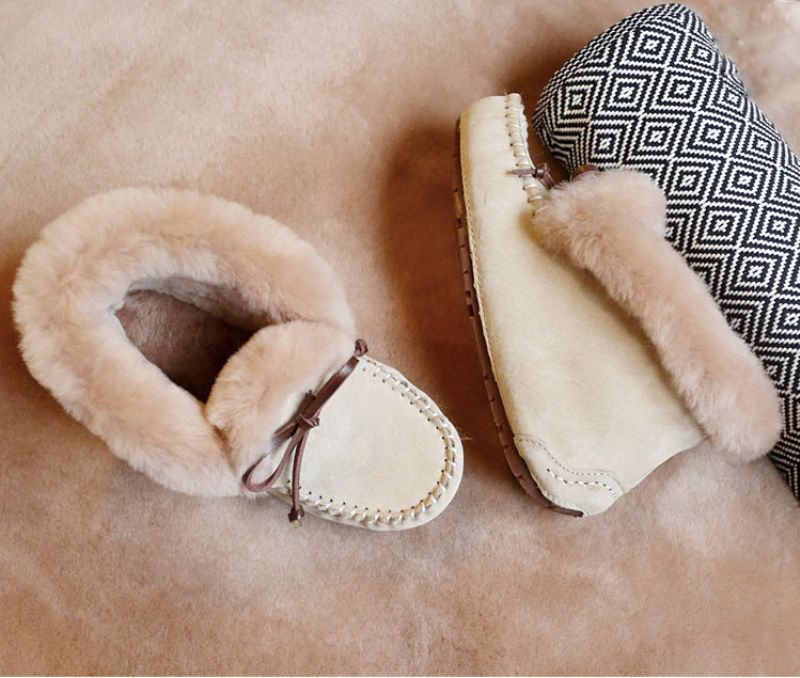 Bachi Dames Winter Enkellaarzen - Khaki