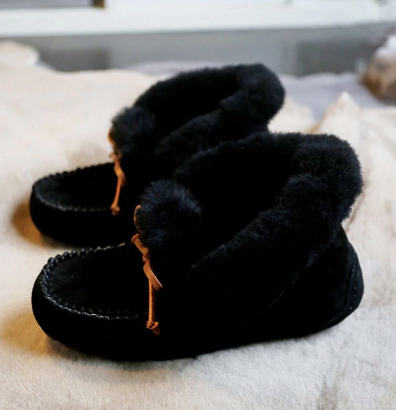Bachi Dames Winter Enkellaarzen - Khaki