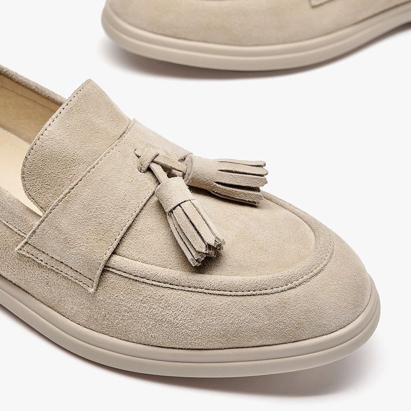 Bacilos Dames Platte Schoenen Zonder Veters - Beige