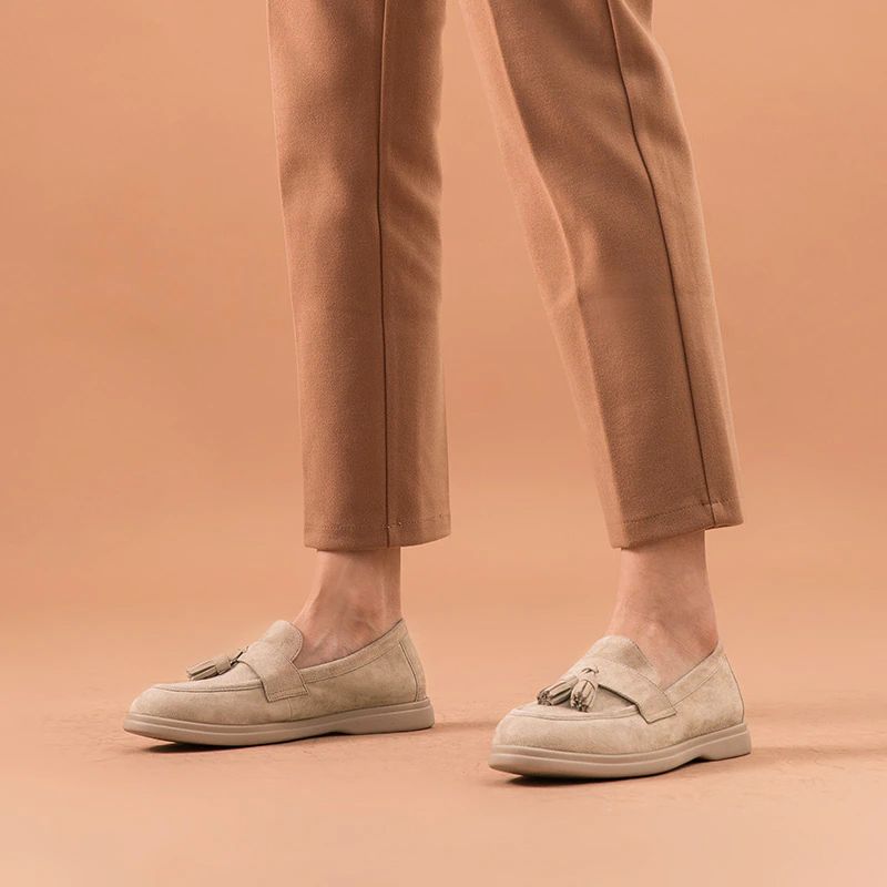 Bacilos Dames Platte Schoenen Zonder Veters - Beige
