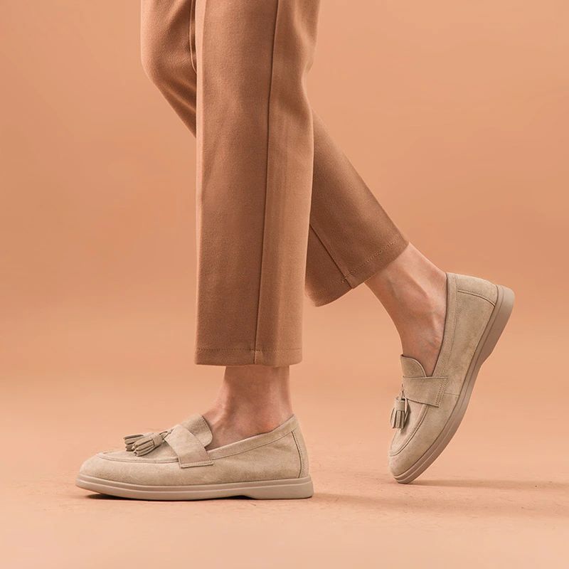 Bacilos Dames Platte Schoenen Zonder Veters - Beige