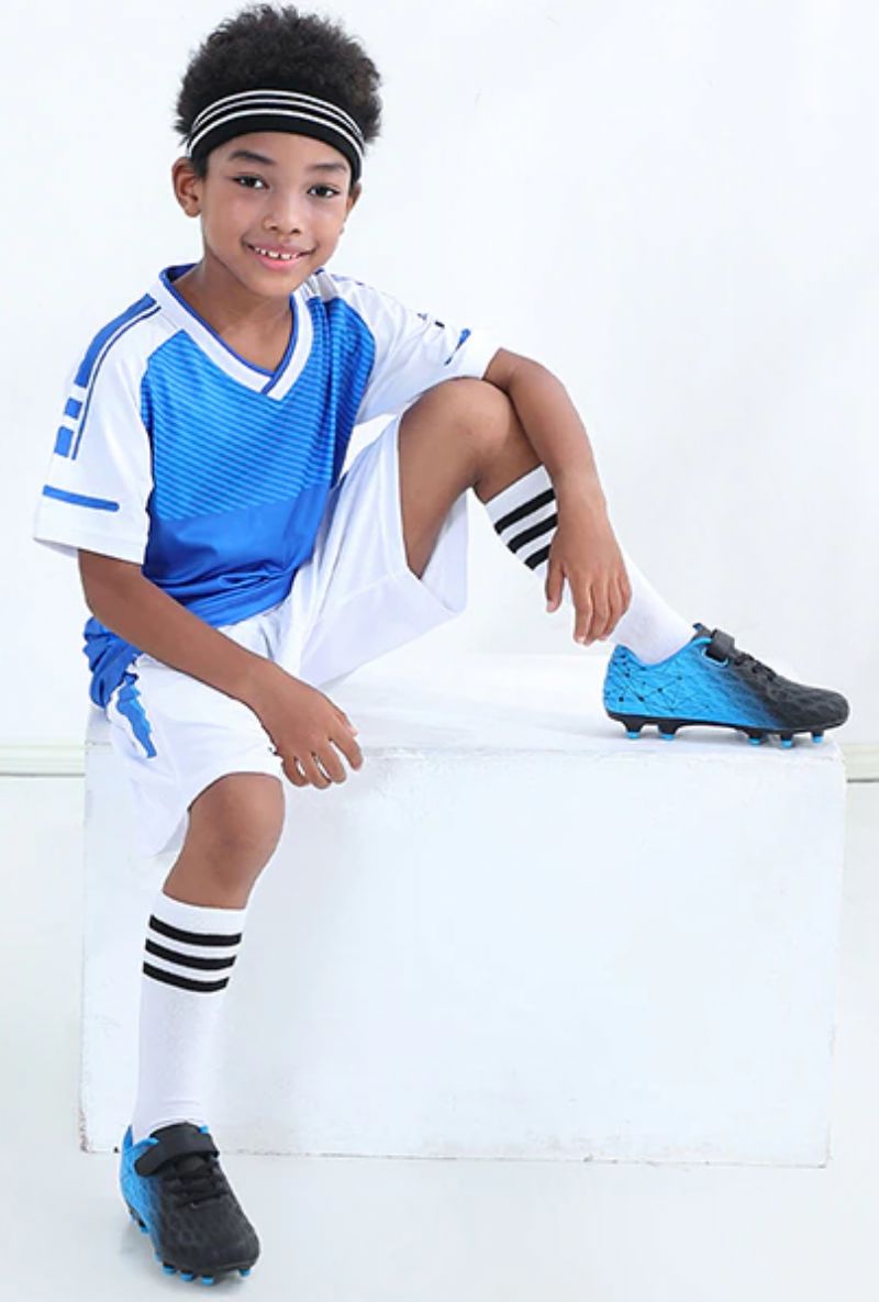 Bale Unisex Kinder Voetbalschoenen - Blauw