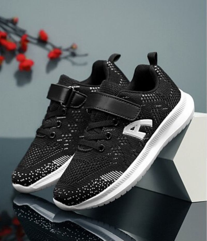 Bangui Unisex Hardloopschoenen Voor Kinderen - Zwart