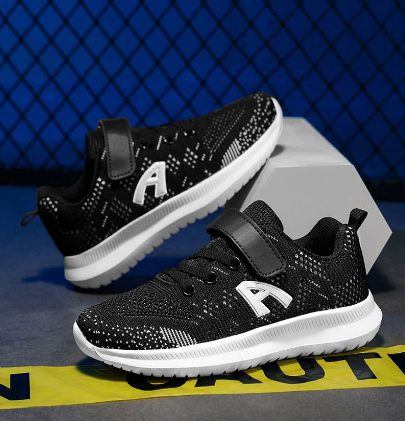 Bangui Unisex Hardloopschoenen Voor Kinderen - Zwart