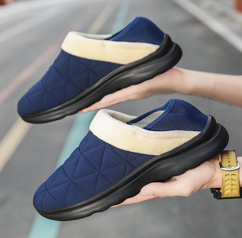 Banner Heren Winter Pantoffels - Blauw