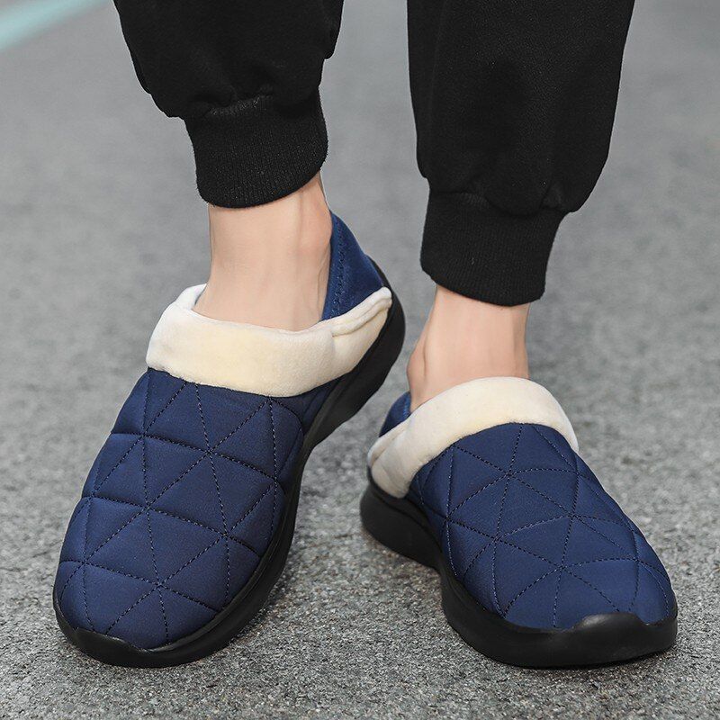 Banner Heren Winter Pantoffels - Blauw