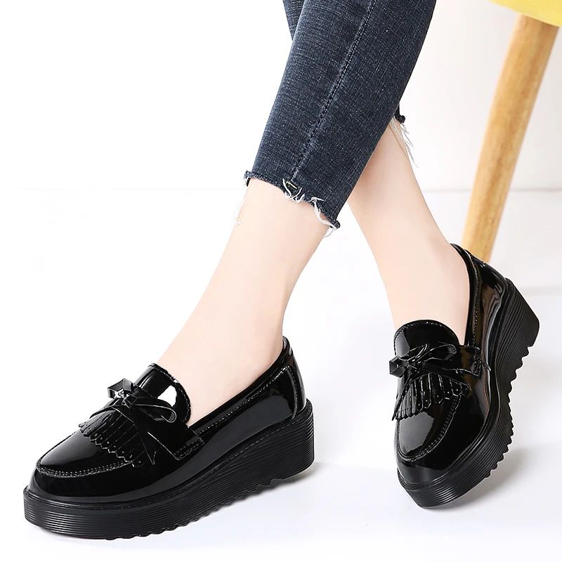 Baratta Dames Patent Oxford - Zwart