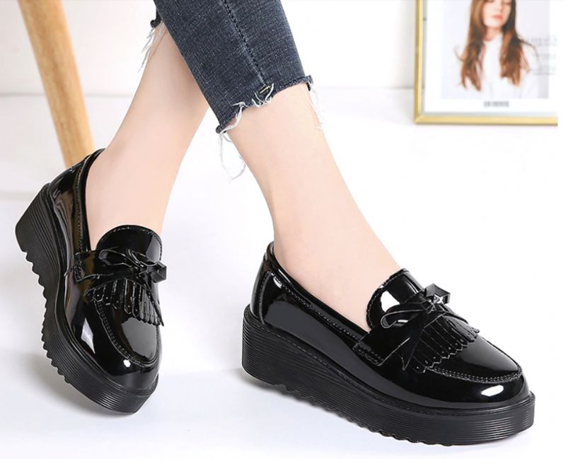 Baratta Dames Patent Oxford - Zwart