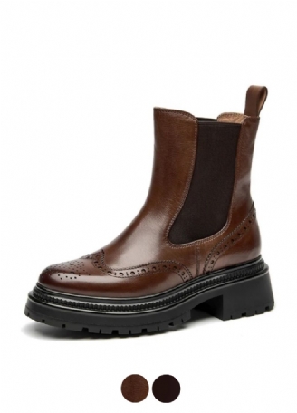 Barbara Dames Brogue Chelsea Laarzen