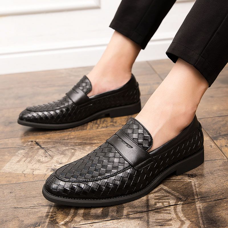 Barot Heren Loafers Dress Schoenen - Blauw