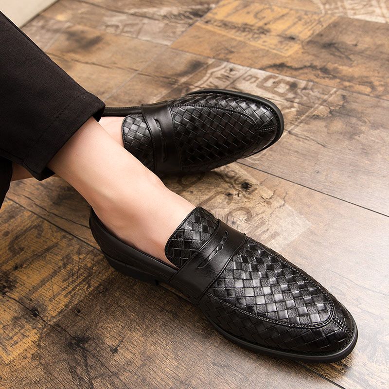 Barot Heren Loafers Dress Schoenen - Blauw