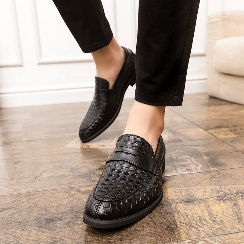 Barot Heren Loafers Dress Schoenen - Blauw