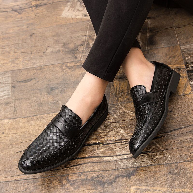 Barot Heren Loafers Dress Schoenen - Blauw