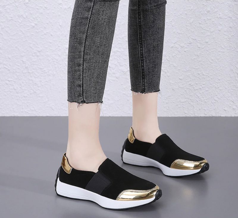 Barry Slip-ons - Zwart goud