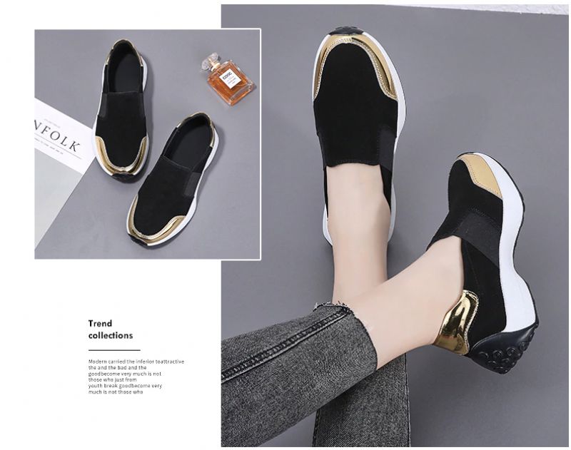 Barry Slip-ons - Zwart goud
